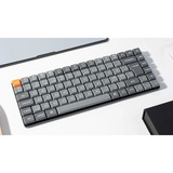 Keychron K3 Max, Gaming-Tastatur grau/orange, DE-Layout, Gateron Low Profile 2.0 Mechanical Red, Hot-Swap, Aluminiumrahmen, RGB