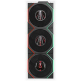 Lian Li UNI FAN TL LCD FLEX 120 Wireless, Gehäuselüfter schwarz, 3er Pack mit LCD-Flex-Empfänger, 124 mm