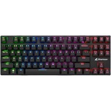 Sharkoon PureWriter TKL RGB, Gaming-Tastatur schwarz, US-Layout, Kailh Choc Low Profile Red