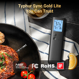 Typhur Sync Gold Lite, Thermometer schwarz, inkl. 1 Sonde