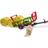 bruder Rundballensammler mit 3 Rundballen, Modellfahrzeug 