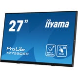 iiyama ProLite T2755QSC-B1, LED-Monitor 68.4 cm (27 Zoll), schwarz (matt), WQHD, IPS, Touchscreen, USB-Hub