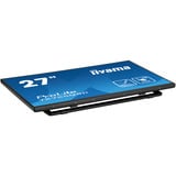 iiyama ProLite T2755QSC-B1, LED-Monitor 68.4 cm (27 Zoll), schwarz (matt), WQHD, IPS, Touchscreen, USB-Hub