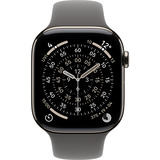 Apple Watch Series 11, Smartwatch Titan Natur, Titangehäuse, 46 mm, Sportarmband steingrau M/L, Cellular