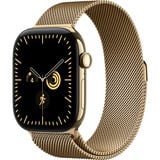Apple Watch Series 12, Smartwatch Titan Gold, 46 mm, Milanaise Armband Brillantgold, M/L, Cellular