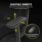 Corsair TC100 RELAXED Gaming-Stuhl schwarz, Soft Fabric