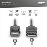 Digitus DisplayPort 1.2 Verlängerungskabel, Stecker > Buchse schwarz, 2 Meter
