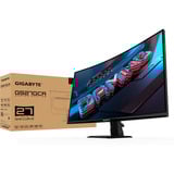 GIGABYTE GS27QCA, Gaming-Monitor 68.5 cm (27 Zoll), schwarz, QHD, VA, Curved, HDMI, DP, HDR-Ready, 180Hz Panel