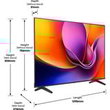 Hisense 58A6S, LED-Fernseher 146 cm (58 Zoll), schwarz/dunkelgrau, UltraHD/4K, Triple Tuner