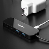 Lindy 4 Port USB 3.2 Gen 2 Typ C Hub, USB-Hub 