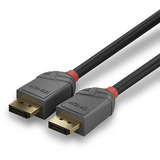 Lindy DisplayPort 1.4 Kabel, Anthra Line schwarz, 2 Meter