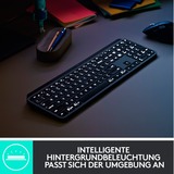 Logitech MX Keys for Business, Tastatur graphit, DE-Layout