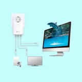 TP-Link TL-PA8033P KIT AV1300 Gigabit Passthrough Powerline Starter Kit 