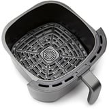 nutribullet Heißluftfritteuse CRISPLITE VISION schwarz/silber, 2.000 Watt, Korb 8 Liter, mit Sichtfenster