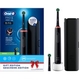 Braun Oral-B Pro 3 3500 Black Edition, Elektrische Zahnbürste schwarz