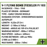 COBI V-1 Flying Bomb (FI 103), Konstruktionsspielzeug 