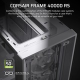 Corsair FRAME 4000D RS , Tower-Gehäuse weiß, Tempered Glass