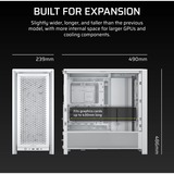 Corsair FRAME 4000D RS , Tower-Gehäuse weiß, Tempered Glass