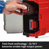 EINHELL Akku-Koffer-Kompressor TE-AC 36/8 Li OF Set - Solo, 36Volt (2x18V) rot, ohne Akku und Ladegerät