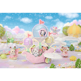 EPOCH Traumwiesen Sylvanian Families - Magisches Ballonschiff mit Figur, Konstruktionsspielzeug 