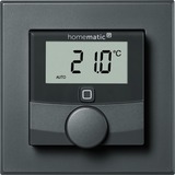 Homematic IP Wandthermostat mit Luftfeuchtigkeitssensor (HmIP-WTH-A) anthrazit