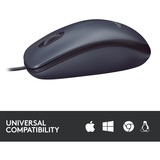 Logitech B100 Optical USB Mouse for Business, Maus schwarz