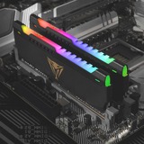 Patriot DIMM 16 GB DDR4-3600 (2x 8 GB) Dual-Kit, Arbeitsspeicher schwarz, PVSR416G360C0K, Viper Steel RGB, INTEL XMP