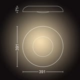 Philips HUE White Ambiance Still Deckenleuchte, LED-Leuchte schwarz, inkl. Hue Dimmschalter