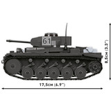 COBI Panzerkampfwagen II Ausf. F, Konstruktionsspielzeug Maßstab 1:28