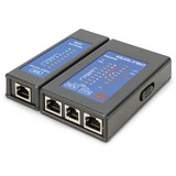 Digitus Einseitiger Kabeltester für RJ45 Netzwerkkabel schwarz, mit Schutzkoffer
