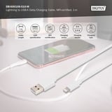 Digitus USB 2.0 Daten-/Ladekabel USB-A > Lightning, MFI zertifiziert weiß, 1 Meter, PD, Laden mit bis zu 12 Watt