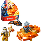 LEGO 71873 Ninjago Cole vs. Böser Cole Spinner-Angriff, Konstruktionsspielzeug 