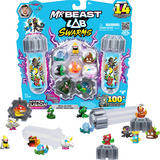 Moose Toys MrBeast Lab Swarms S3 Mega Lab 14 Pack - Biting Hot Sauce, Spielfigur sortierter Artikel