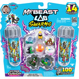 Moose Toys MrBeast Lab Swarms S3 Mega Lab 14 Pack - Biting Hot Sauce, Spielfigur sortierter Artikel