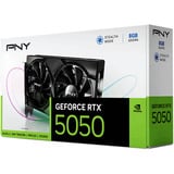 PNY GeForce RTX 5050 Dual Fan, Grafikkarte DLSS 4, 3x DisplayPort, 1x HDMI 2.1