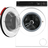 SHARP ES-WNFB914CWDA-DE , Waschmaschine weiß/schwarz, WIFI, Advanced Inverter Motor