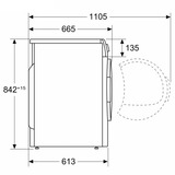 Siemens WQ46B2D41 iQ700, Wärmepumpentrockner weiß