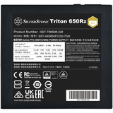 SilverStone Triton 650Rz, PC-Netzteil schwarz, 1x 12-Pin High Power GPU, 2x PCIe, Kabelmanagement, 650 Watt