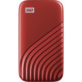 WD My Passport SSD 1 TB, Externe SSD rot, USB-C 3.2 Gen 2 (10 Gbit/s)