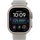 Apple Watch Ultra 4, Smartwatch Titan natur, 49 mm, Ocean Armband grau, Cellular