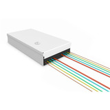 Digitus LWL Unibox zur Wandmontage, IT-Schrank hellgrau, Kompakte Spleißbox 