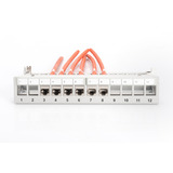 Digitus Modulares Desktop Patchpanel, 12-Port, geschirmt hellgrau, für Keystone-Module, mit Beschriftungsfeld