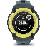 Garmin Instinct E, Smartwatch dunkelgrau/limette, 40 mm, Silikon-Armband