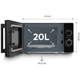 Medion MD12011, Mikrowelle schwarz