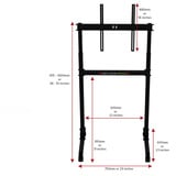 Next Level Racing Freestanding Single Monitor Stand, Monitorhalterung schwarz, für 61,0-215,9 cm (24"-85") Displays