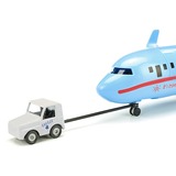 SIKU 5402 WORLD Verkehrsflugzeug , Modellfahrzeug hellblau, mit Zubehör