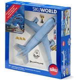 SIKU 5402 WORLD Verkehrsflugzeug , Modellfahrzeug hellblau, mit Zubehör
