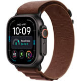 Apple Watch Ultra 4, Smartwatch Titan natur, 49 mm, Alpine Loop Burgunder M, Cellular