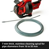EINHELL Power X-Change Akku-Rohr-Reinigungsgerät TE-DA 18/760 Li-Solo, 18Volt rot/schwarz, ohne Akku und Ladegerät