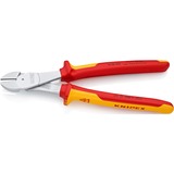 KNIPEX Kraft-Seitenschneider 74 06 250 VDE, Schneid-Zange rot/gelb, Länge 250mm, VDE-geprüft